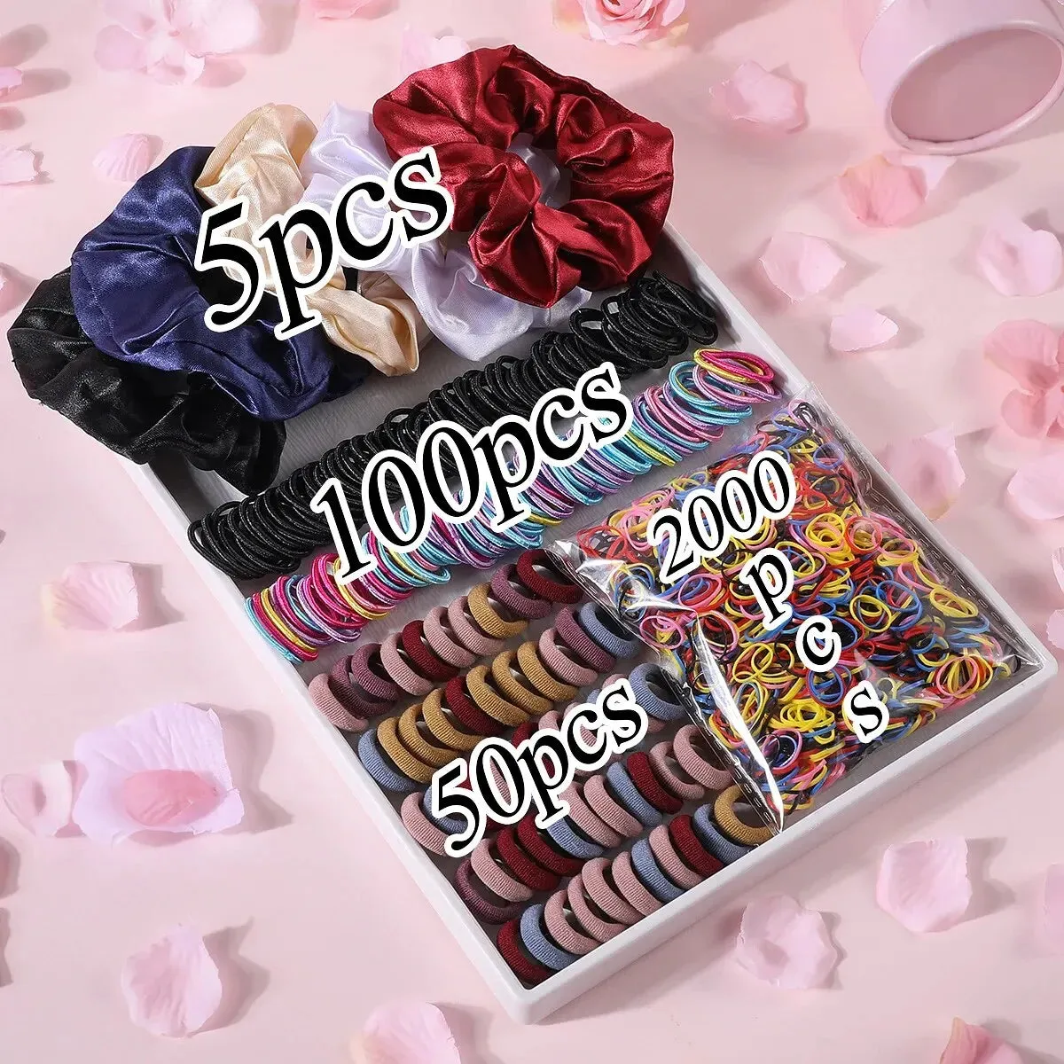 2155 Piece Colourful Hair Bands Set for Girls