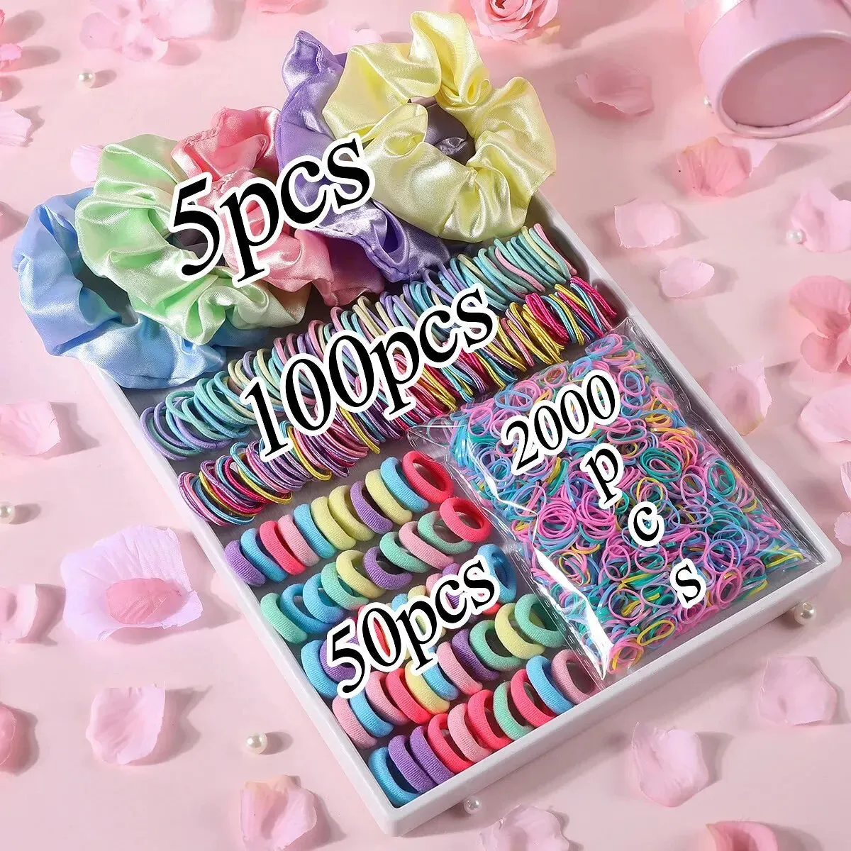 2155 Piece Colourful Hair Bands Set for Girls