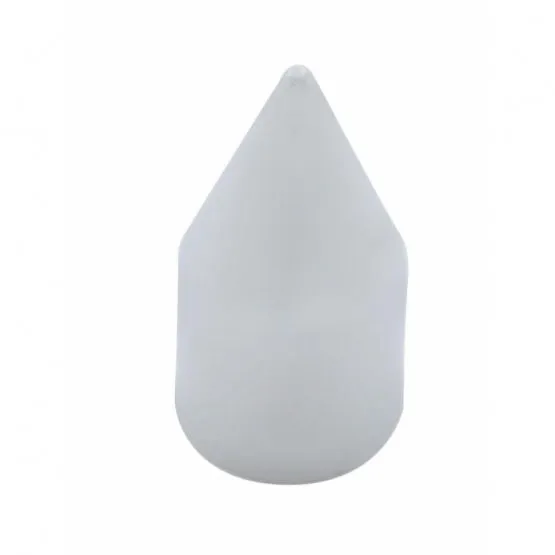 5/8" x 2" Chrome Plastic Spike Nut Cover - Push-On