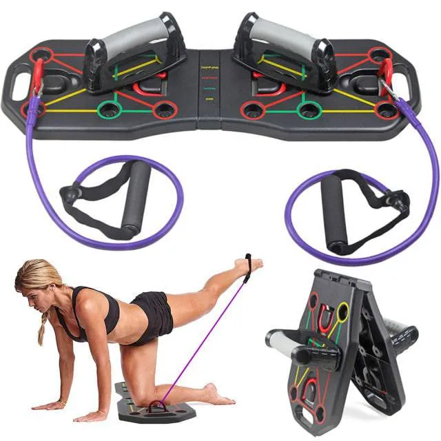 9 in 1 Push Up Rack Board Men Women Comprehensive Fitness Exercise Push-up