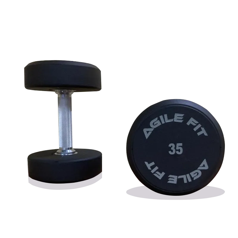 AgileFit Pro-Style Urethane Dumbbell Set 5-50lb