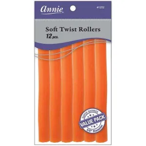 Annie Soft Twist Rollers 5/8" Orange Value Pack (12pcs)