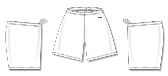 Athletic Knit (AK) LS1300M-000 Mens White Lacrosse Shorts