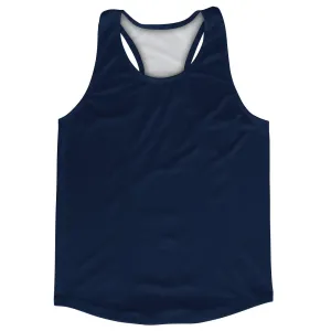 Blue Navy Blank No Ultras Brand Logo Running Track Tops Made In USA