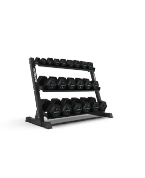 Bulldog Gear - Hex Dumbbells 2.0 Set   Garage Gym Storage System Bundle