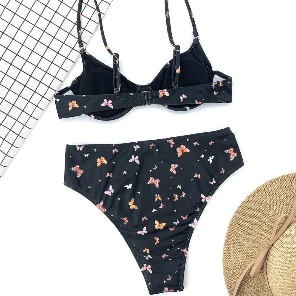 Butterfly Push up Bikini set