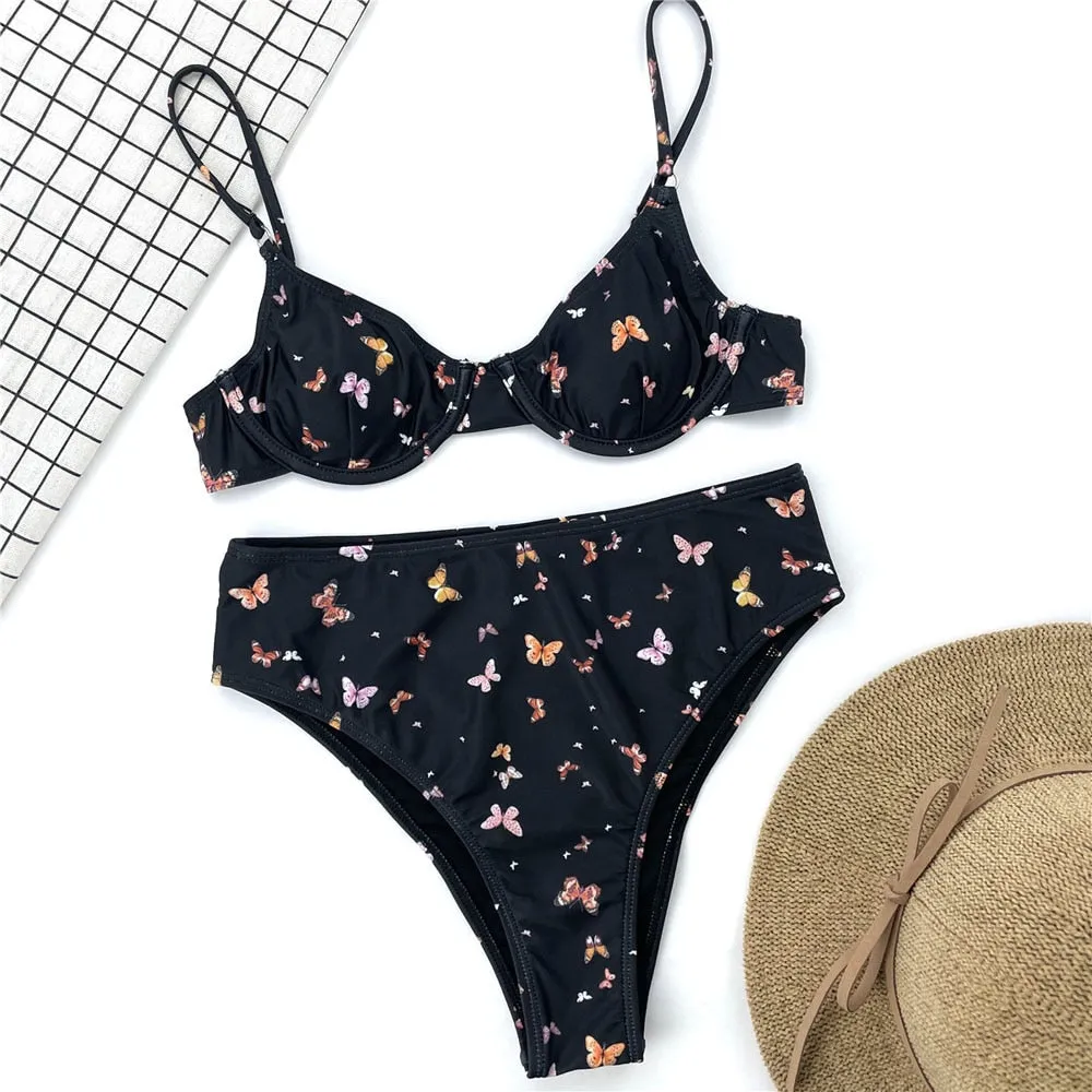Butterfly Push up Bikini set