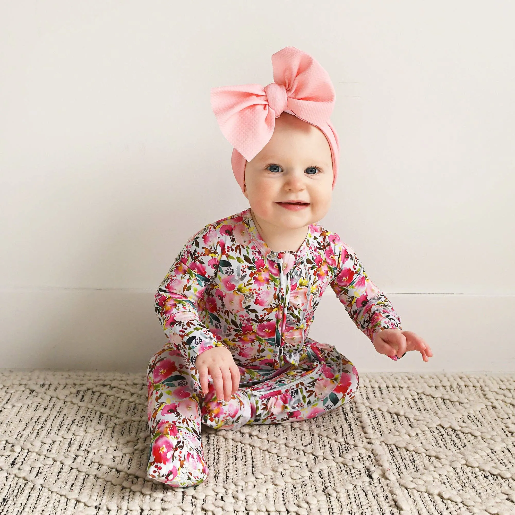 Eloise RUFFLE ZIP Bamboo Baby Outfit Sleepies Little