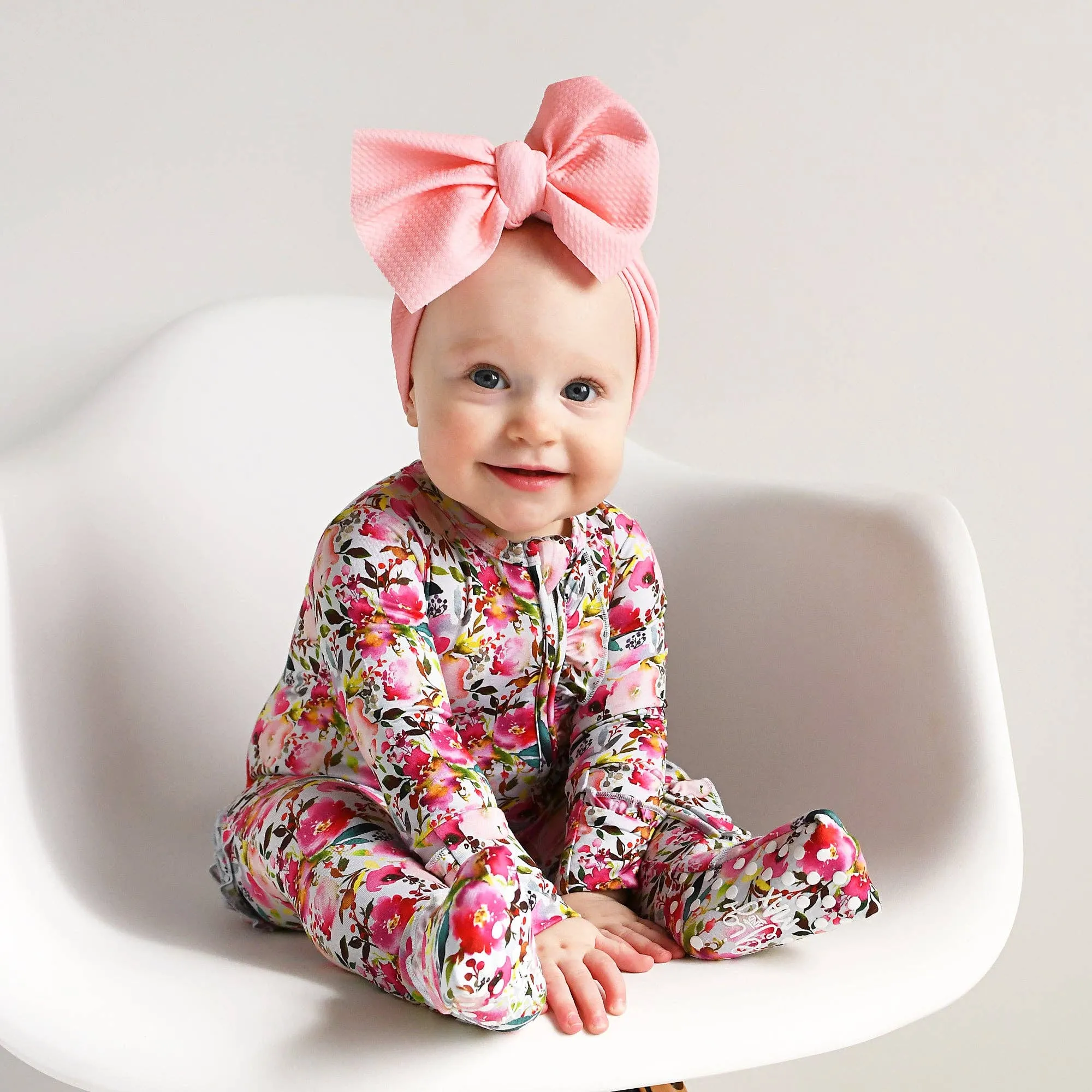 Eloise RUFFLE ZIP Bamboo Baby Outfit Sleepies Little