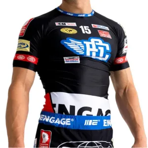 Engage Racer Short Sleeve Rash Guard - Black