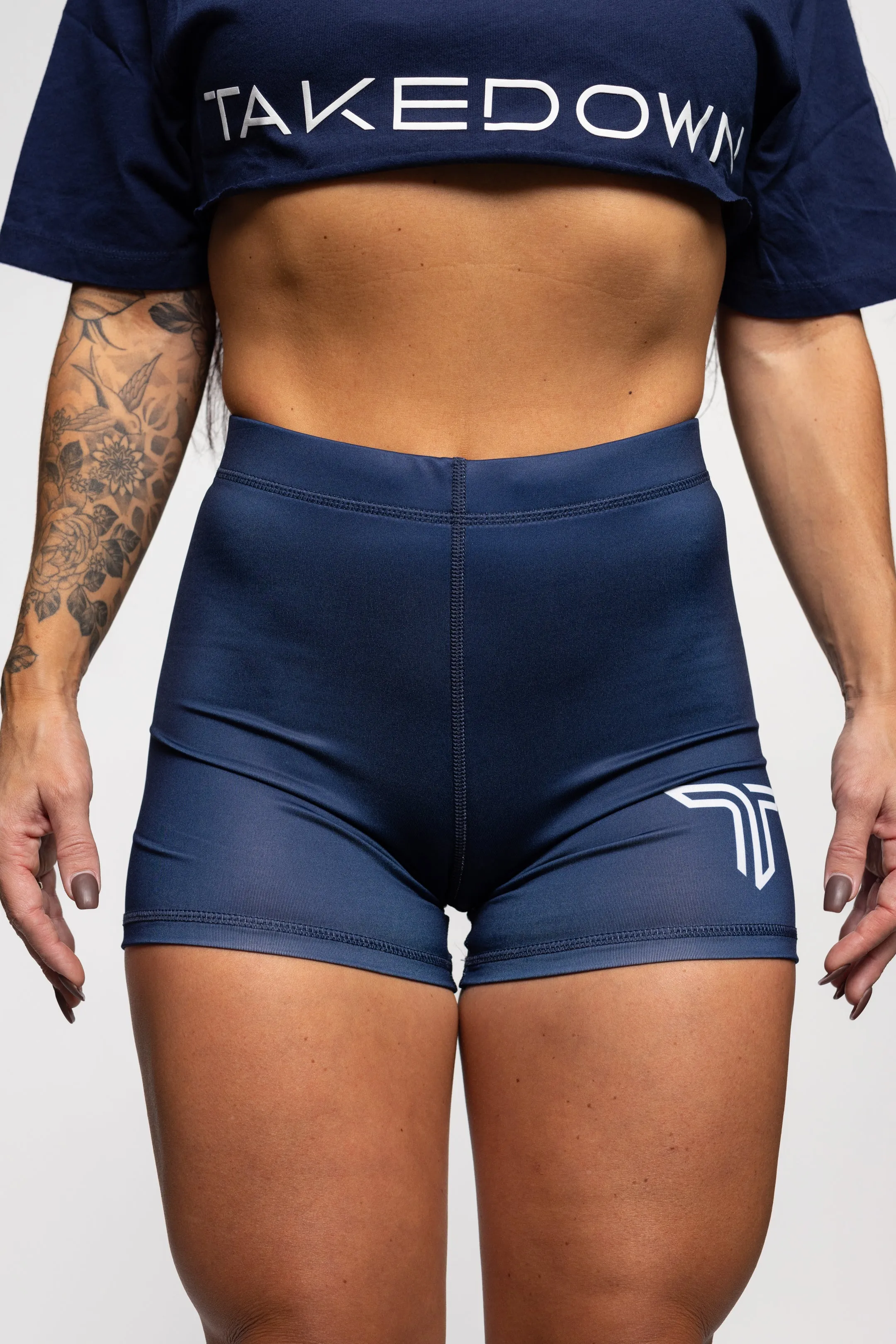 Essential Womens Compression Short - Navy