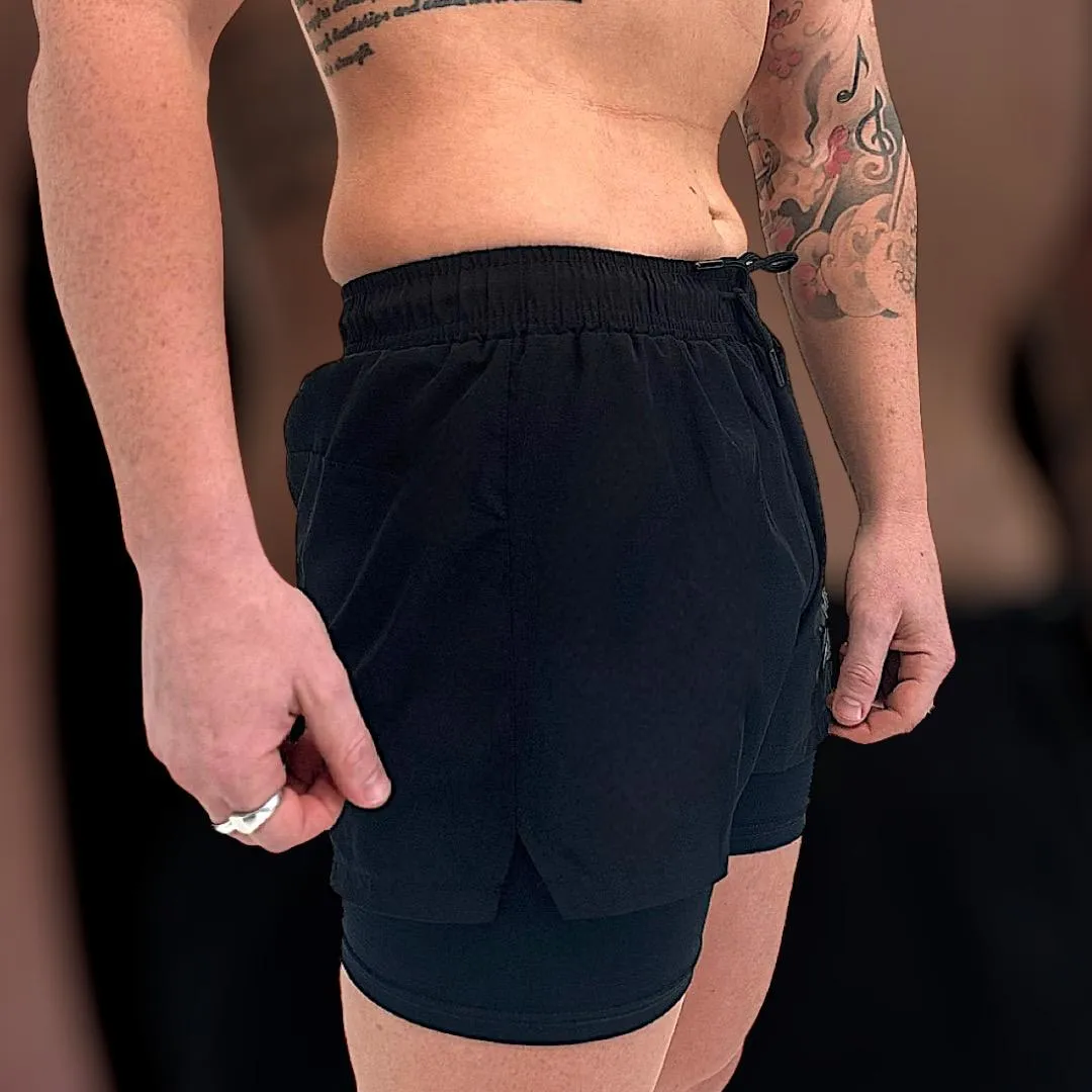 HyperFlex Duo 2 in 1 Training Shorts Black