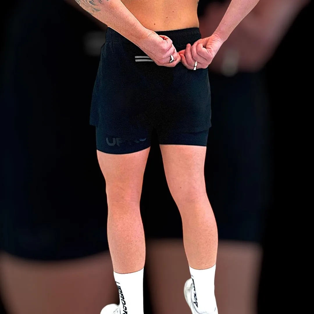 HyperFlex Duo 2 in 1 Training Shorts Black