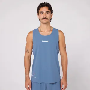 Mens Vento™ Performance Singlet - Steel Blue