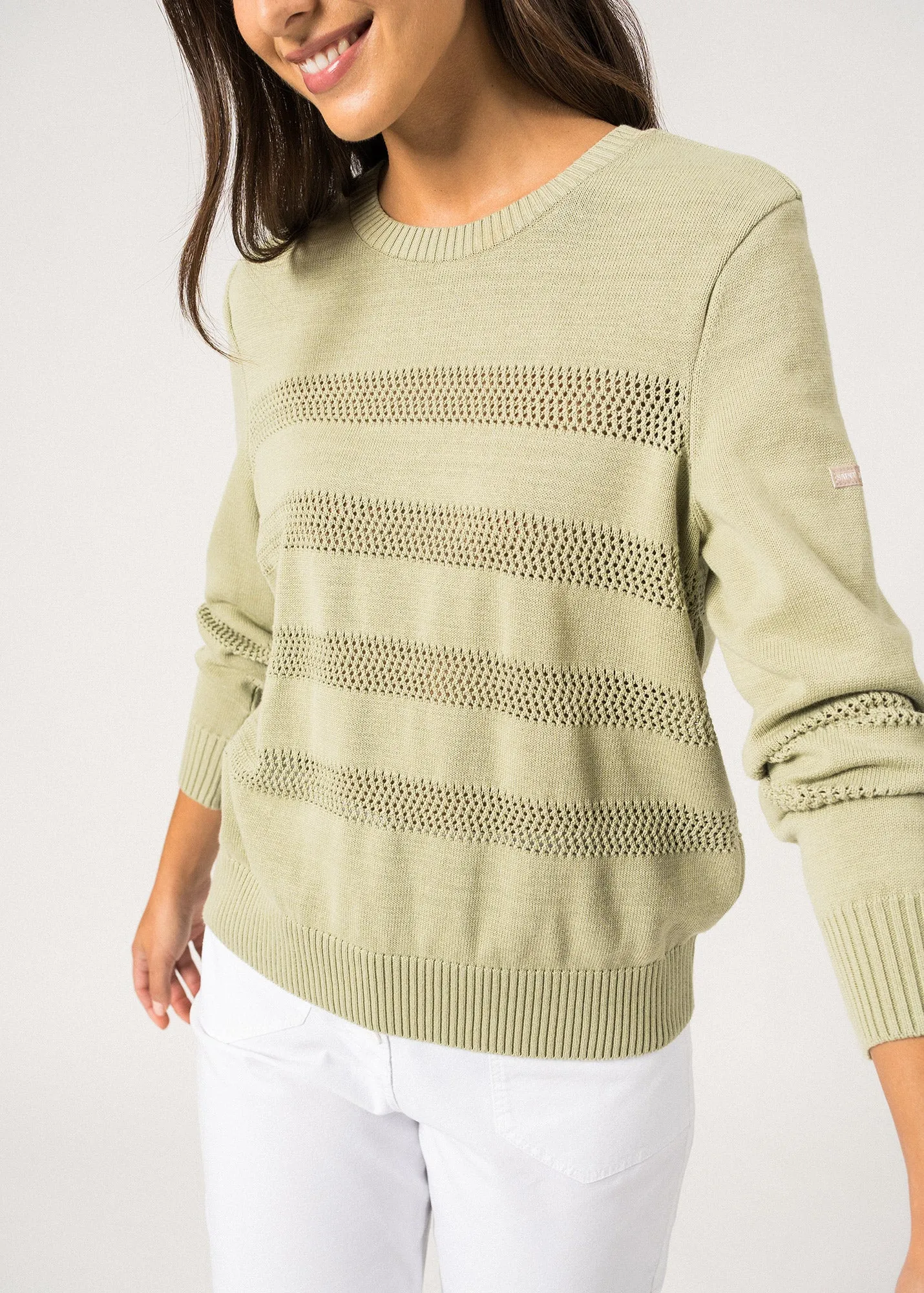 Monaco Open-Knit Jumper  cotton (AMANDIER)