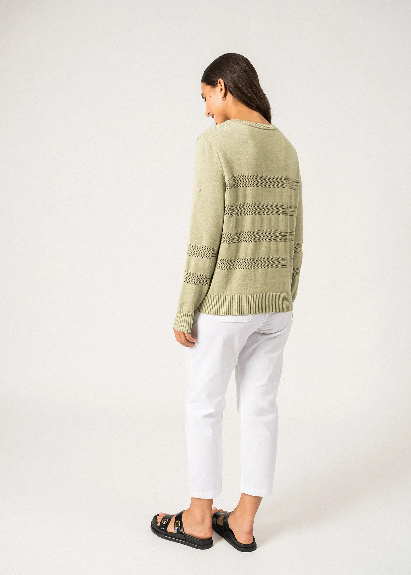 Monaco Open-Knit Jumper  cotton (AMANDIER)