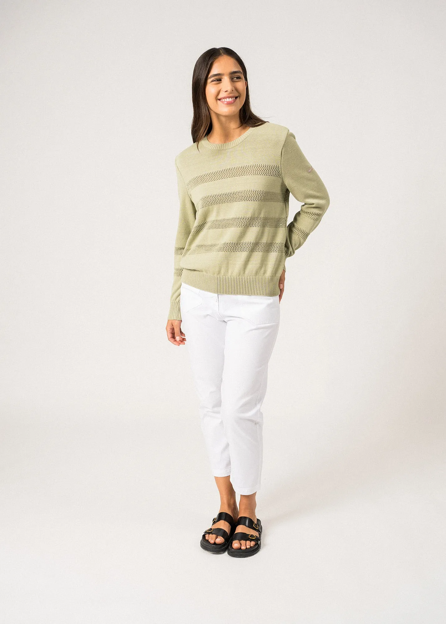 Monaco Open-Knit Jumper  cotton (AMANDIER)