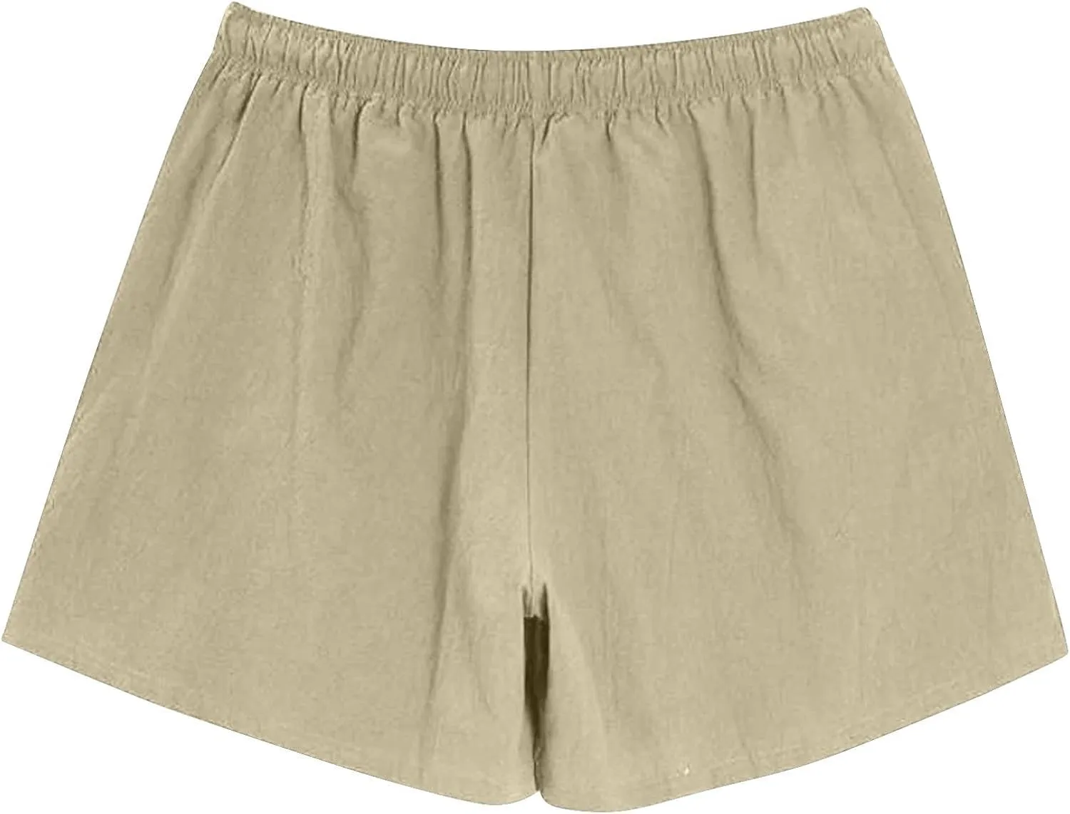 Muscularfit Mens Casual Beach Shorts Summer Loose Comfy Drawstring Elastic Waist Shorts Trendy Solid Vacation Workout Pants