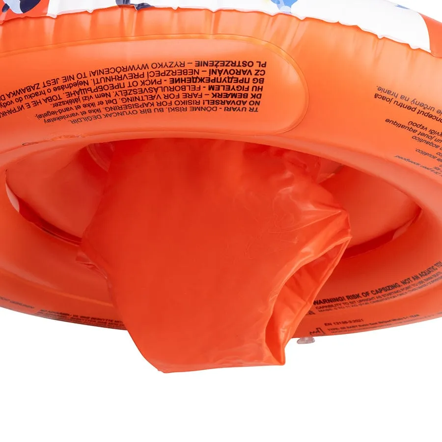 Ocean Stripes | White/Red Baby Float 0-1 year