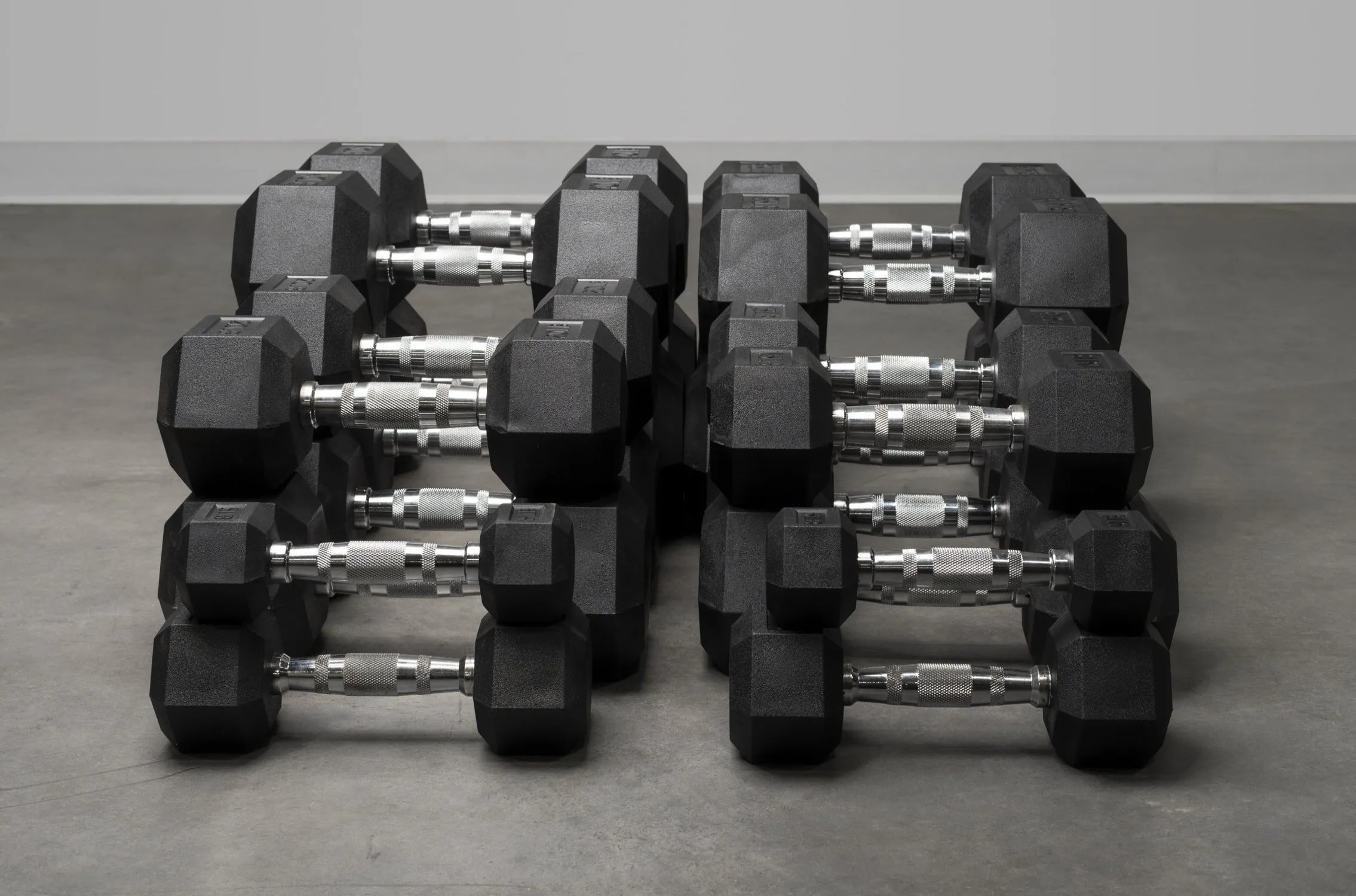 Rubber Hex Dumbbell Sets