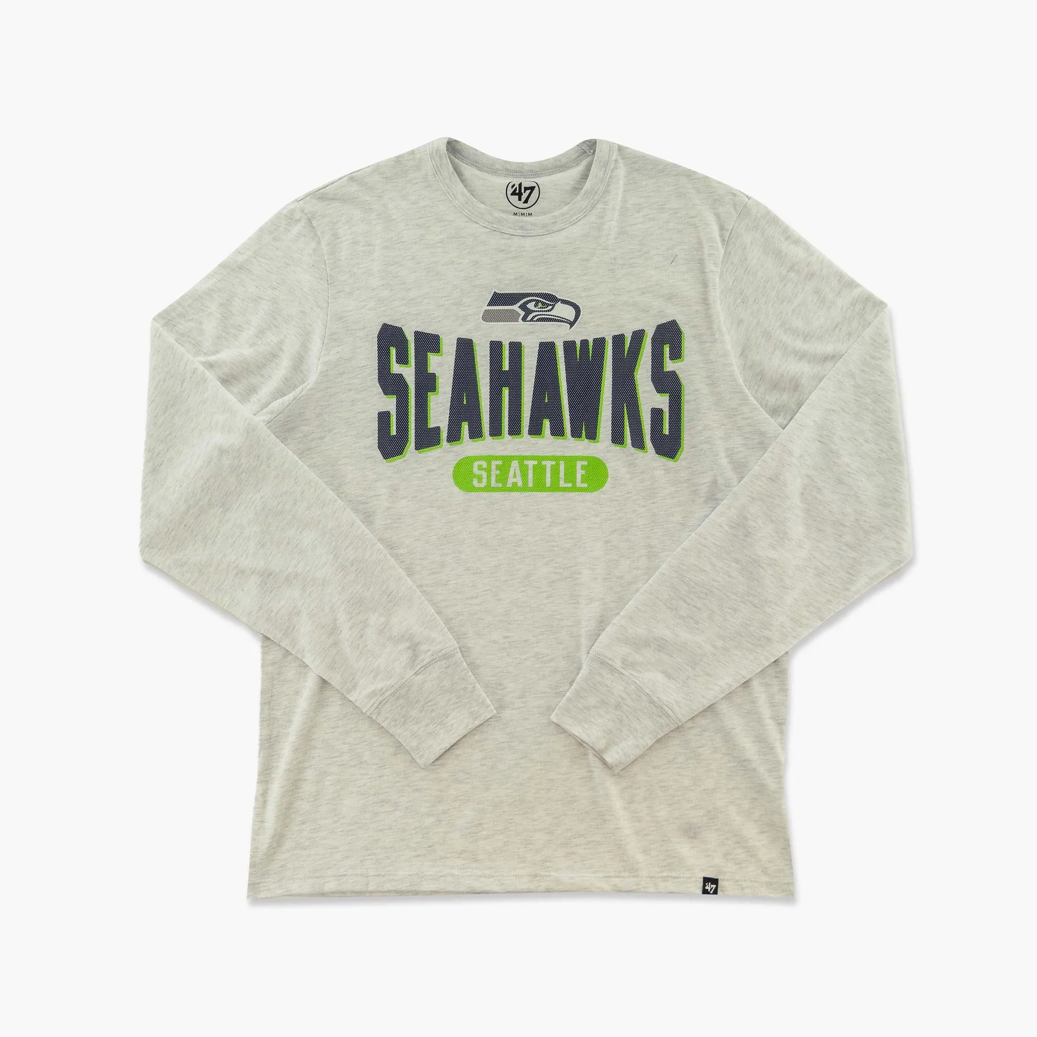 Seattle Seahawks Relay Grey Outstretch Long Sleeve T-Shirt