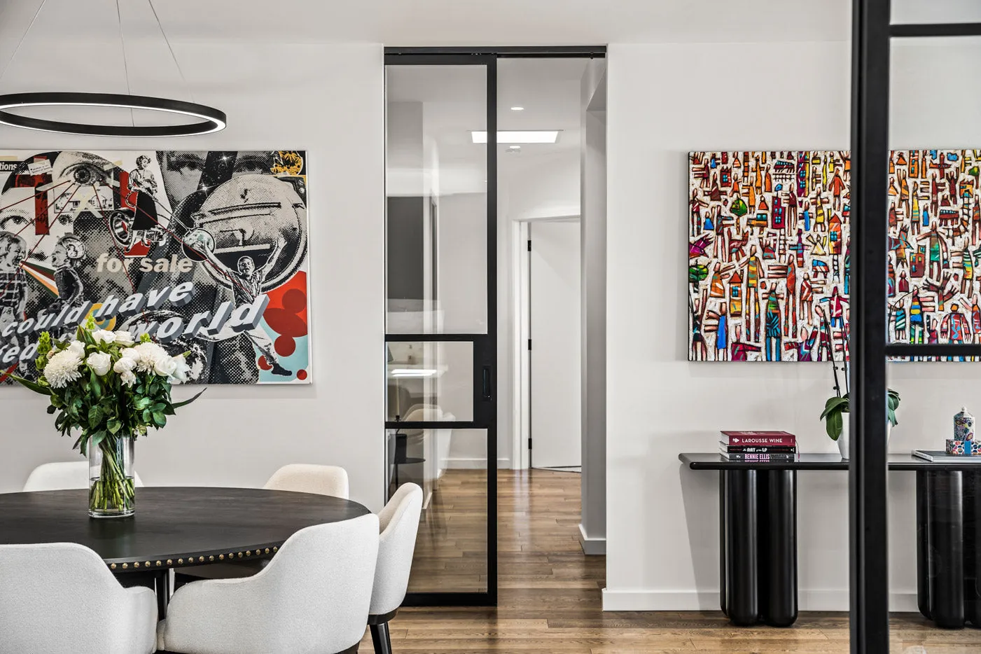 Steel Frame Glass Internal Cavity Sliding Doors - Galvanised FPS50 Profile - Zen Doors & Windows