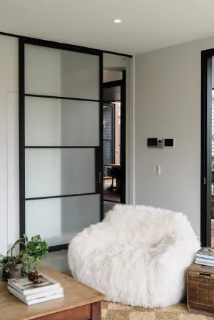 Steel Frame Glass Internal Cavity Sliding Doors - Galvanised FPS50 Profile - Zen Doors & Windows