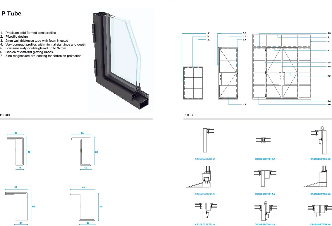 Steel Frame Glass Internal Cavity Sliding Doors - Galvanised FPS50 Profile - Zen Doors & Windows