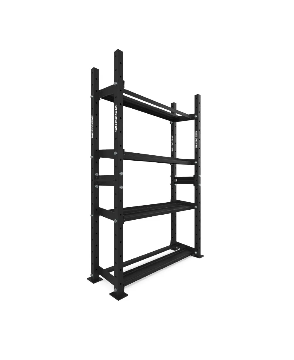 The Bulldog Gear - Hex Dumbbells 1.0 390kg Set (2.5kg to 30kg)   Storage System - 120cm